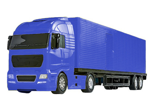 Brinquedo Caminhão Baú Diamond Truck Azul 1330 - Roma